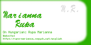 marianna rupa business card